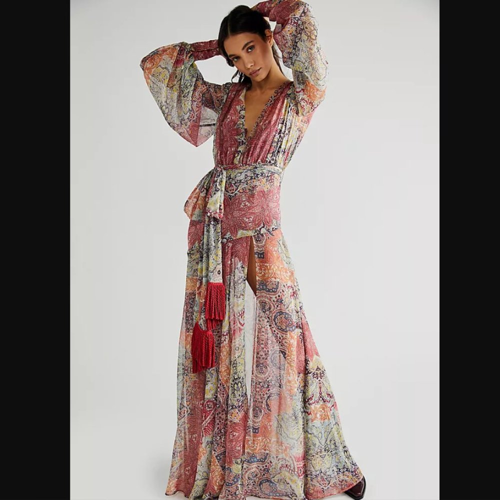 NWT Free People x Bronx & Banco Farah Maxi Dress